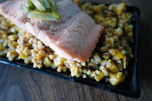 Salmon Bowl with Farro